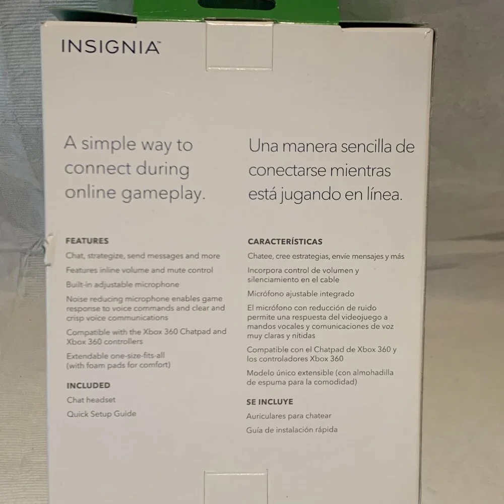 Insignia Gaming Chat Headset for XBox 360